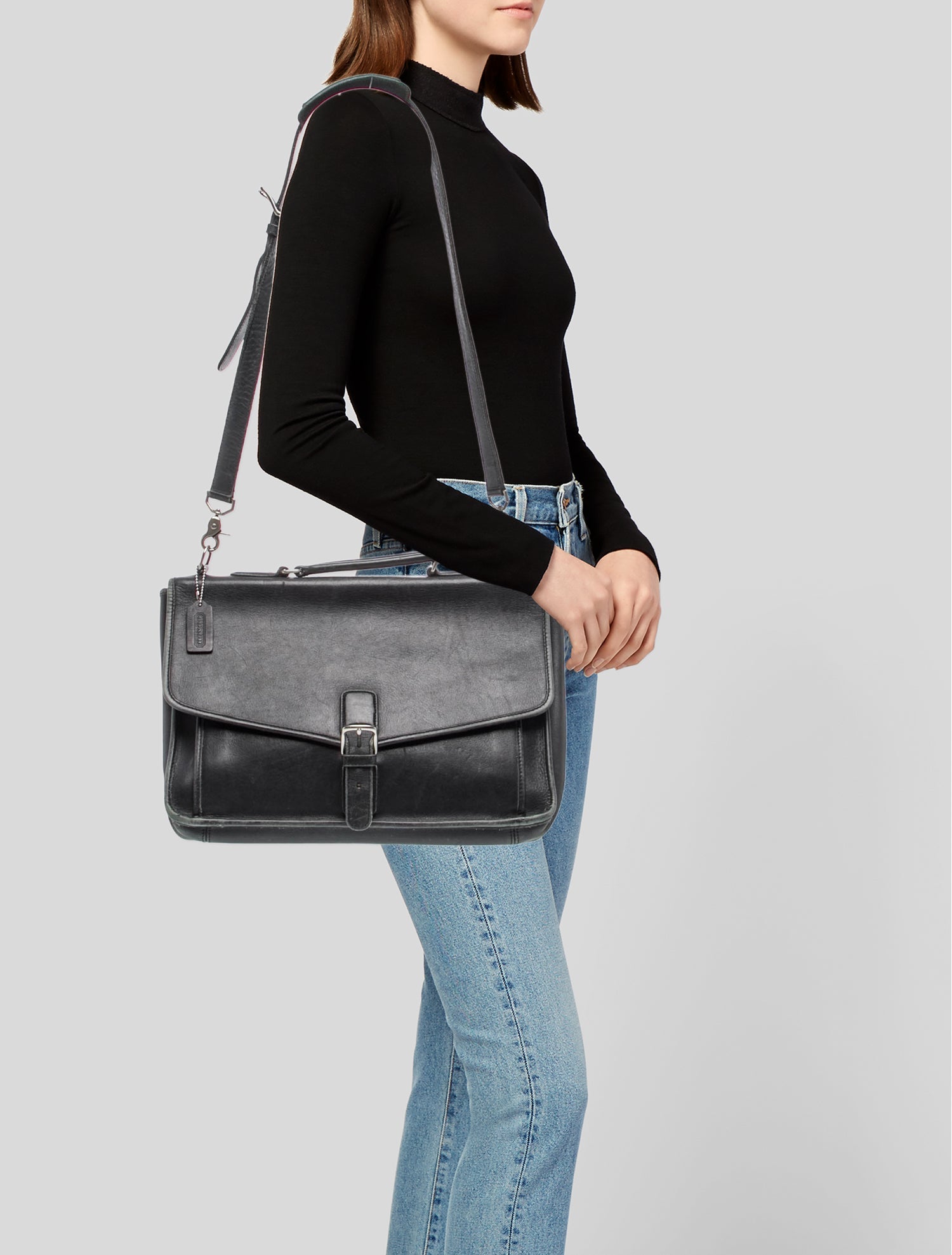 Coach Leather Messenger Bag