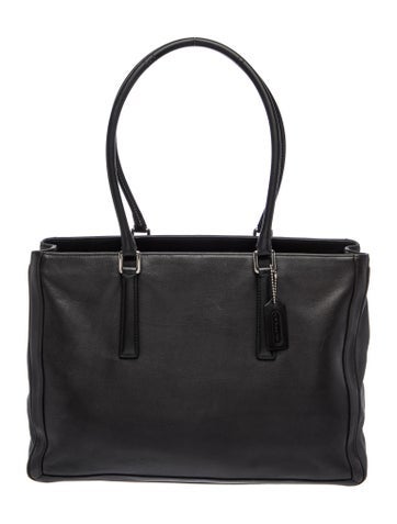 Pre-owned Coach Leather Tote In Blue