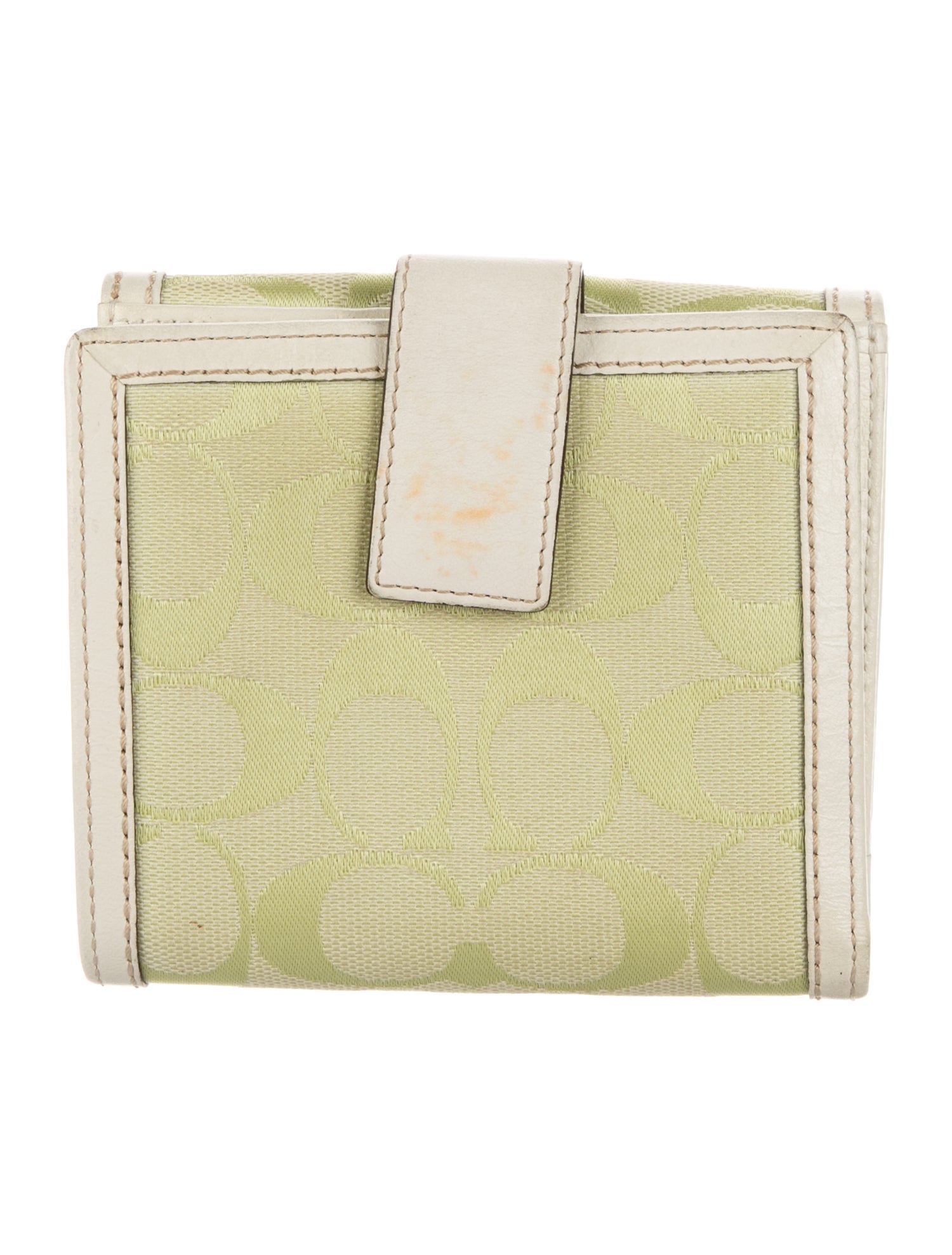 Coach Canvas Printed Compact Wallet