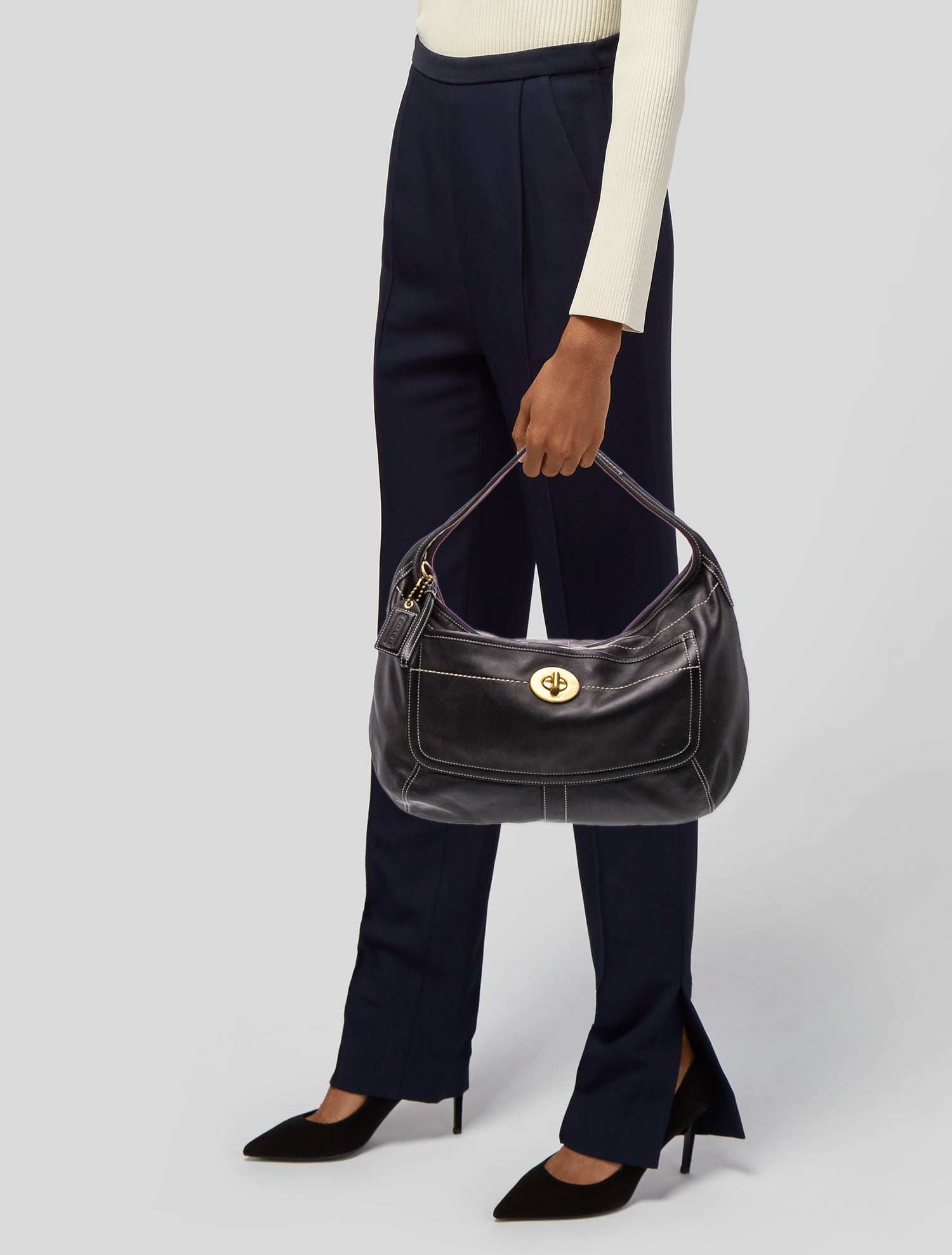 Coach Leather Shoulder Bag