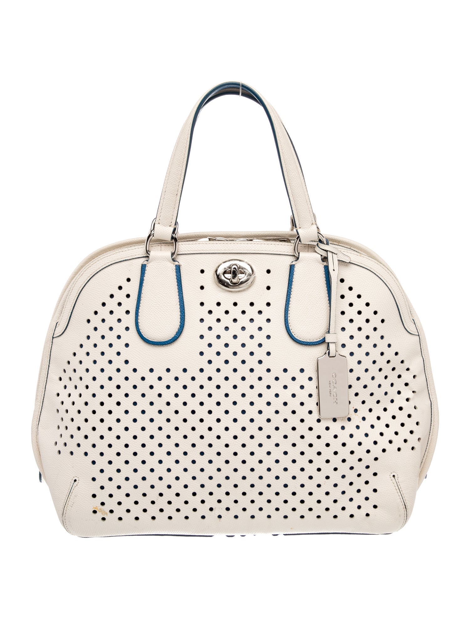 Coach Leather Top Handle Bag