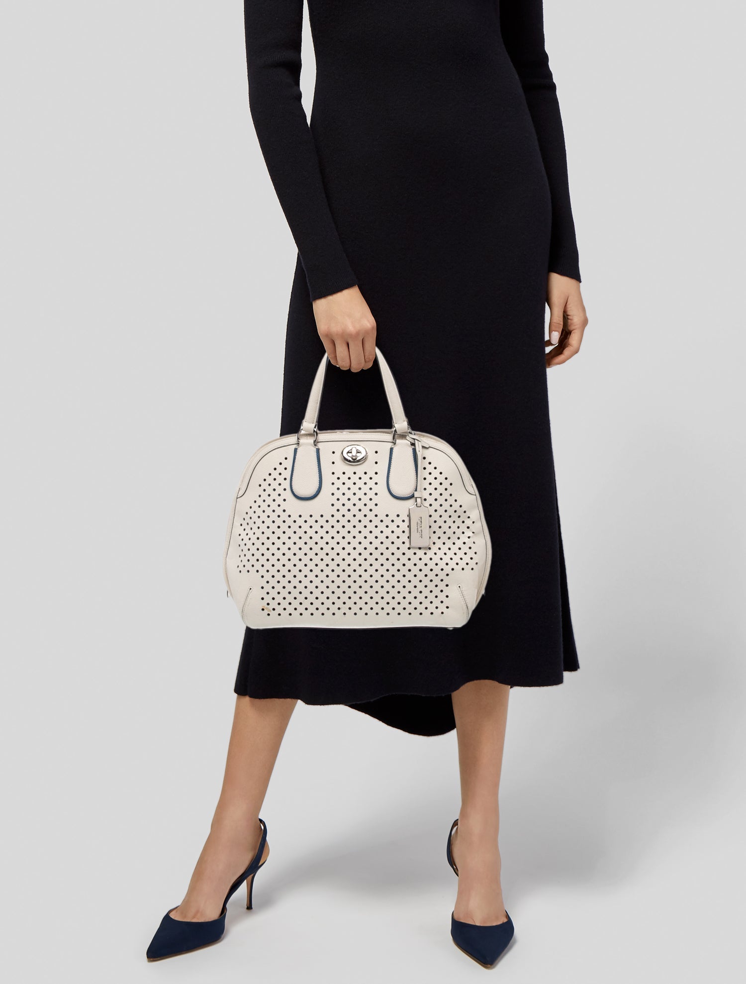 Coach Leather Top Handle Bag