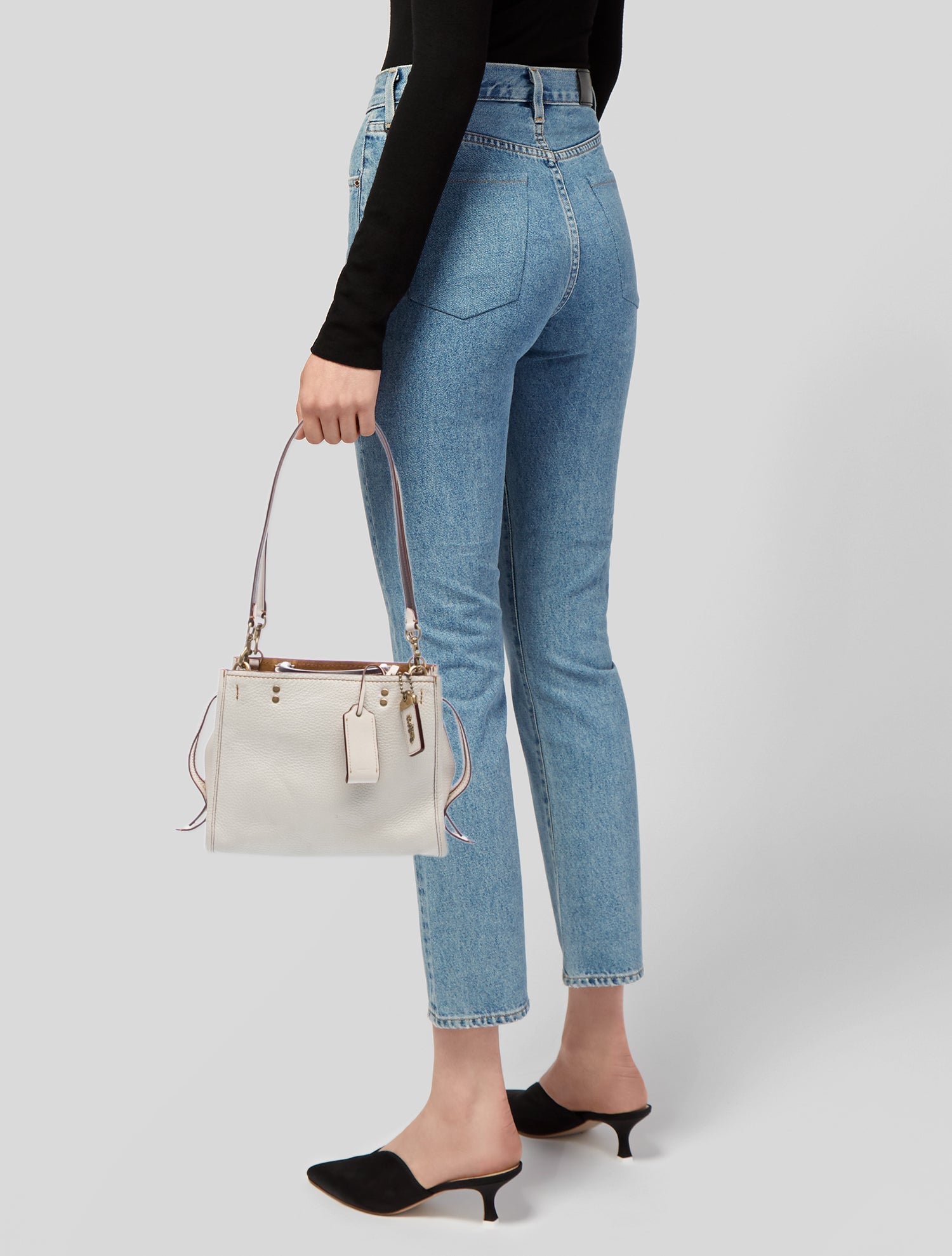 Coach Leather Top Handle Bag