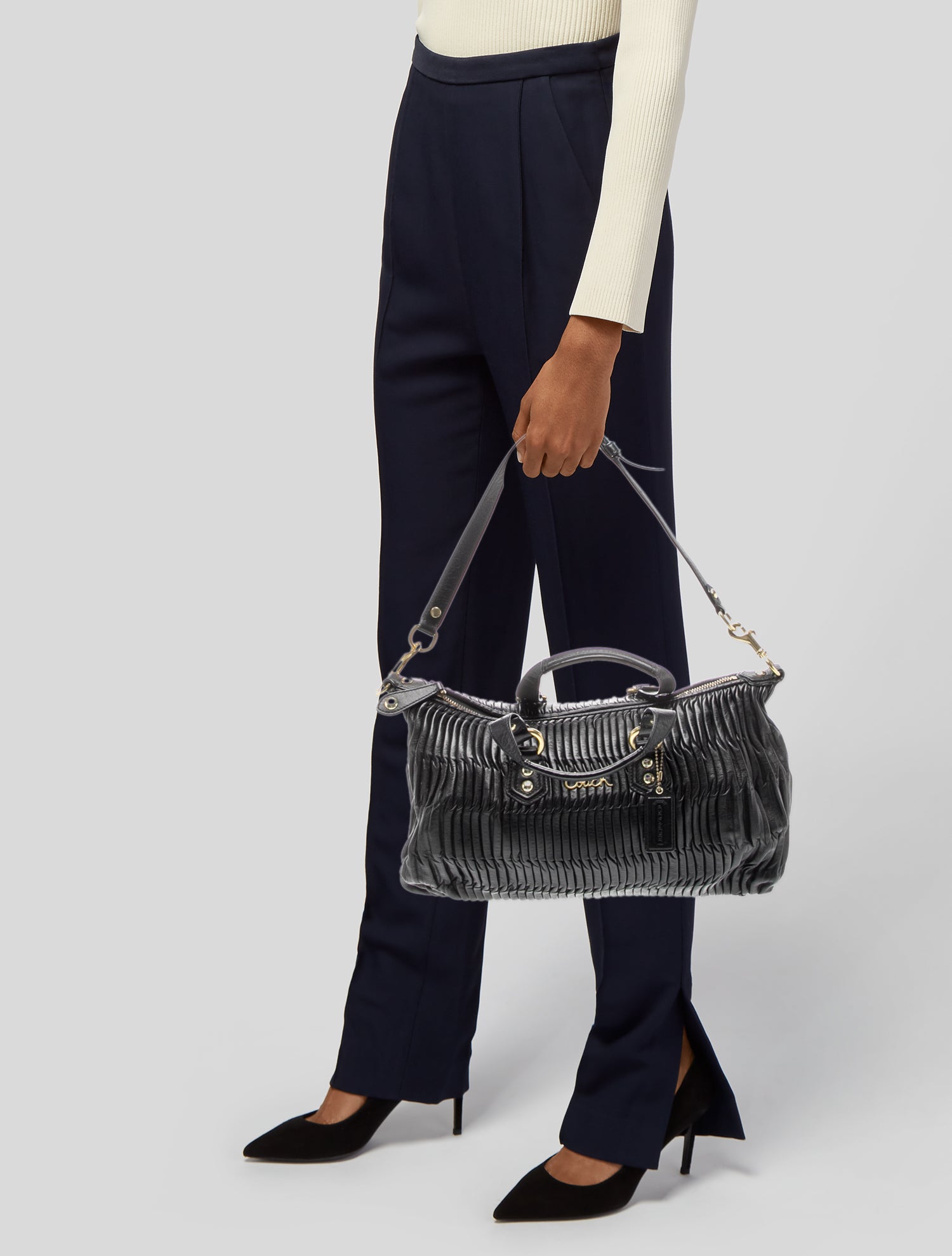 Coach Leather Shoulder Bag