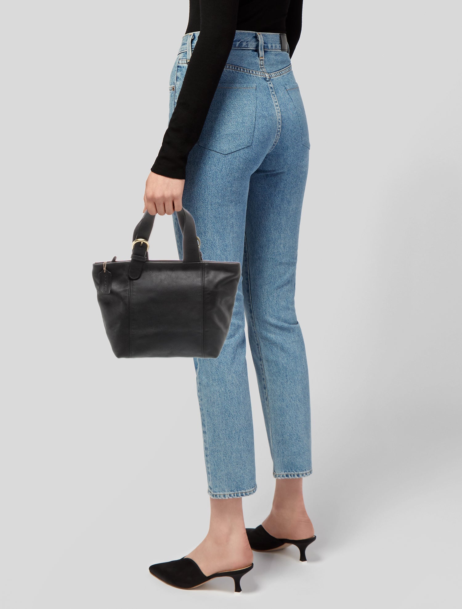 Coach Leather Top Handle Bag
