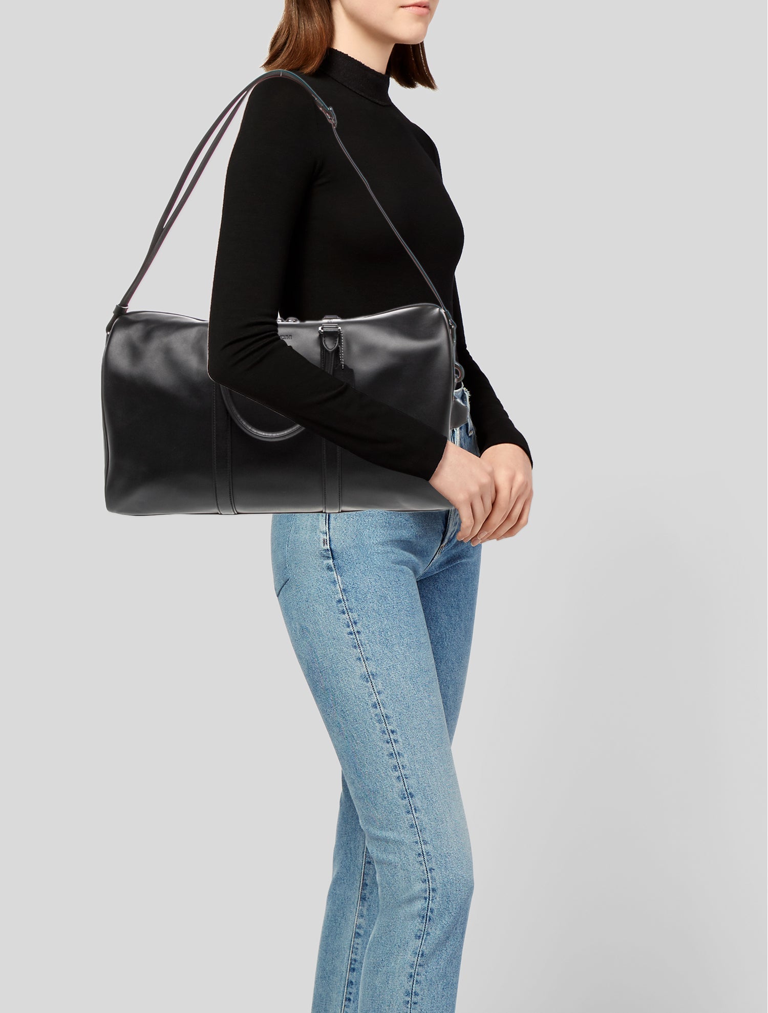 Coach Leather Weekender Bag