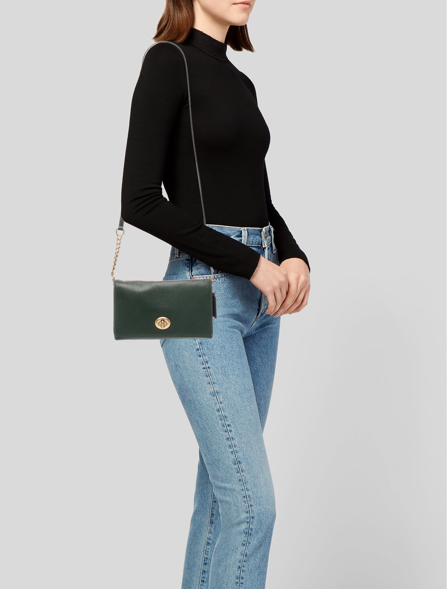 Coach Leather Evening Bag
