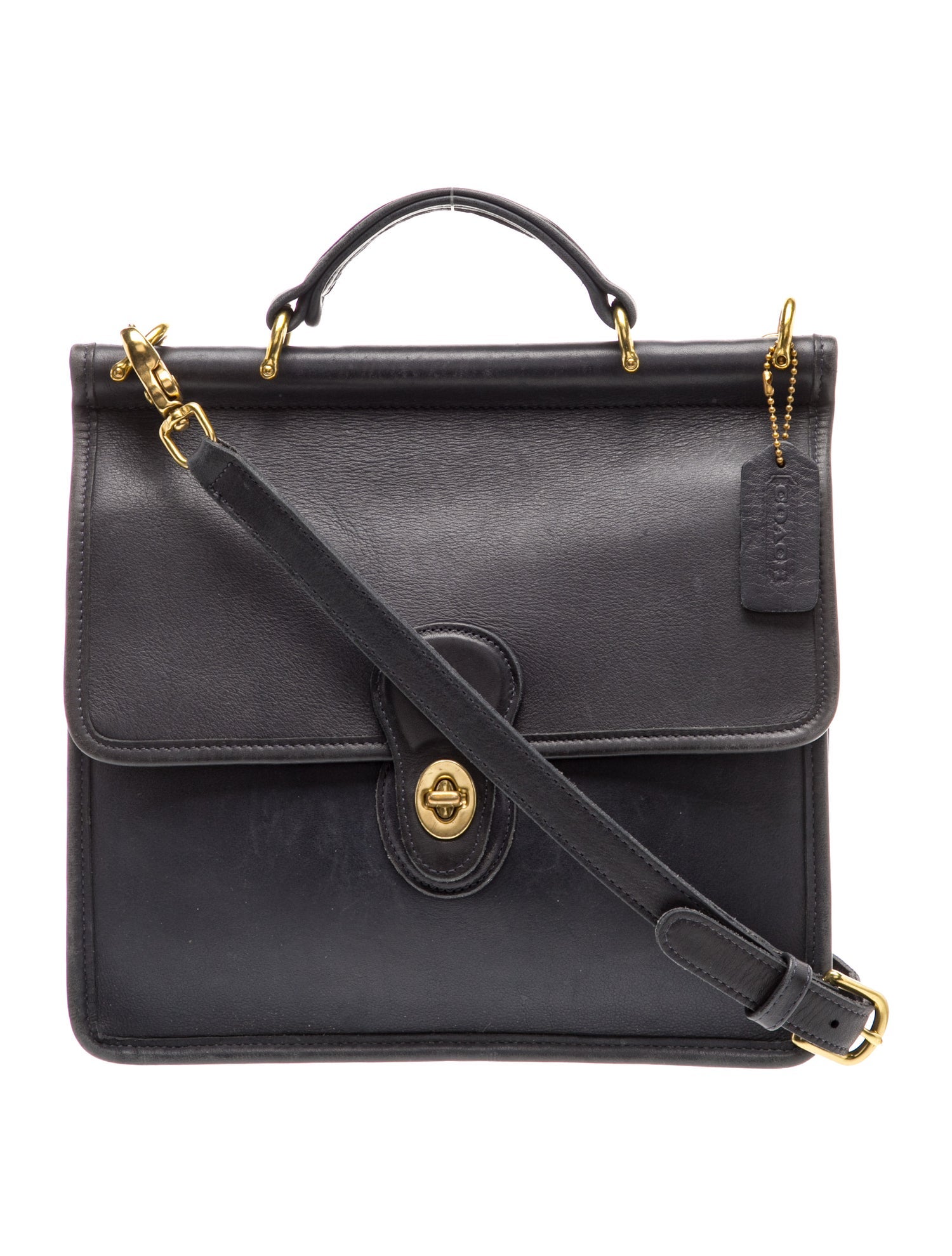 Coach Leather Top Handle Bag