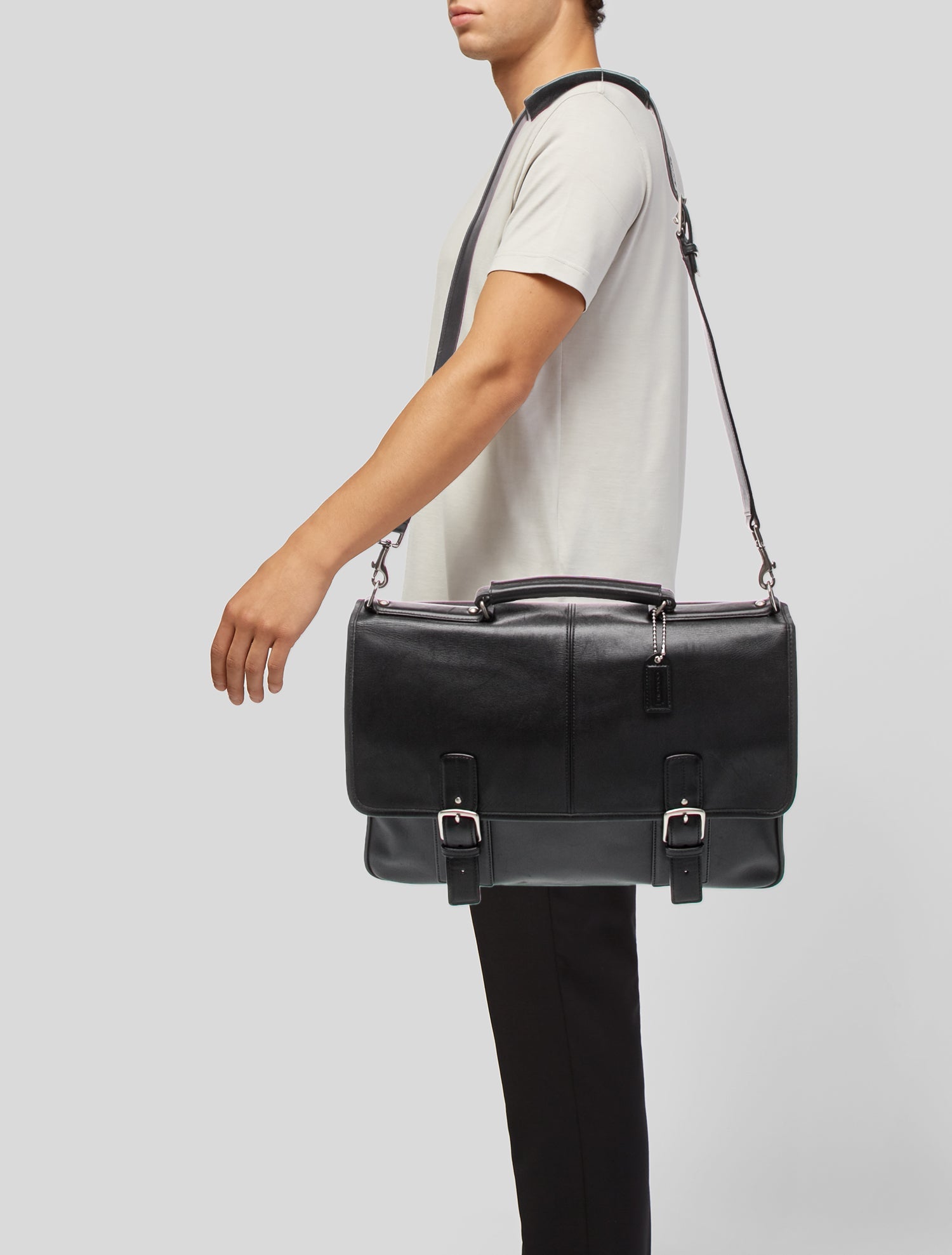Coach Leather Messenger Bag