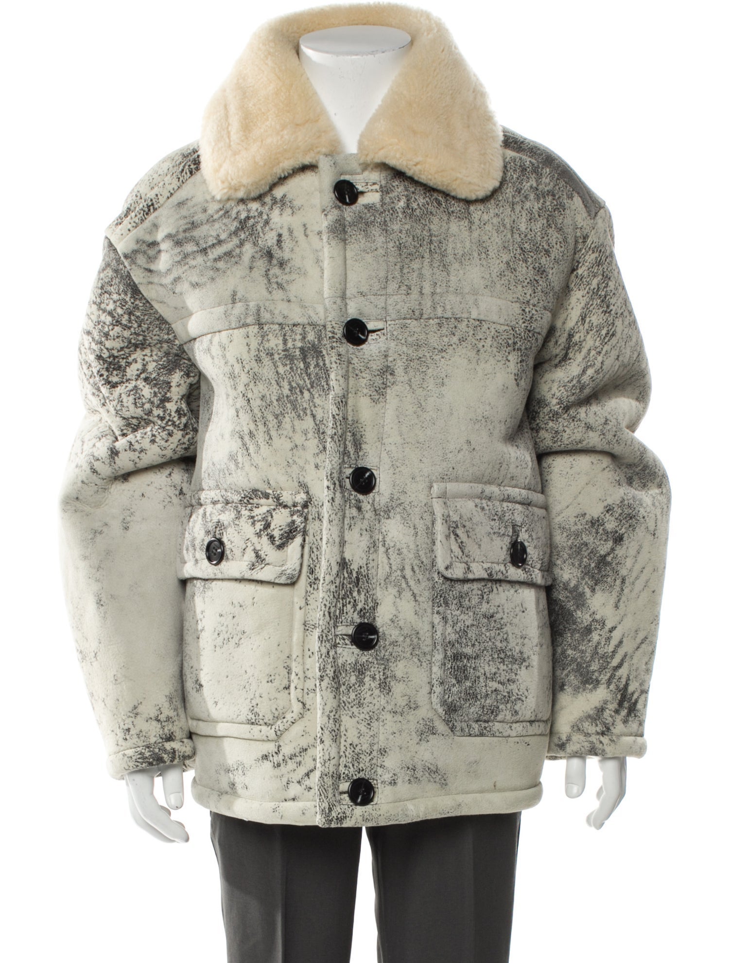 Coach Shearling Puffer Coat