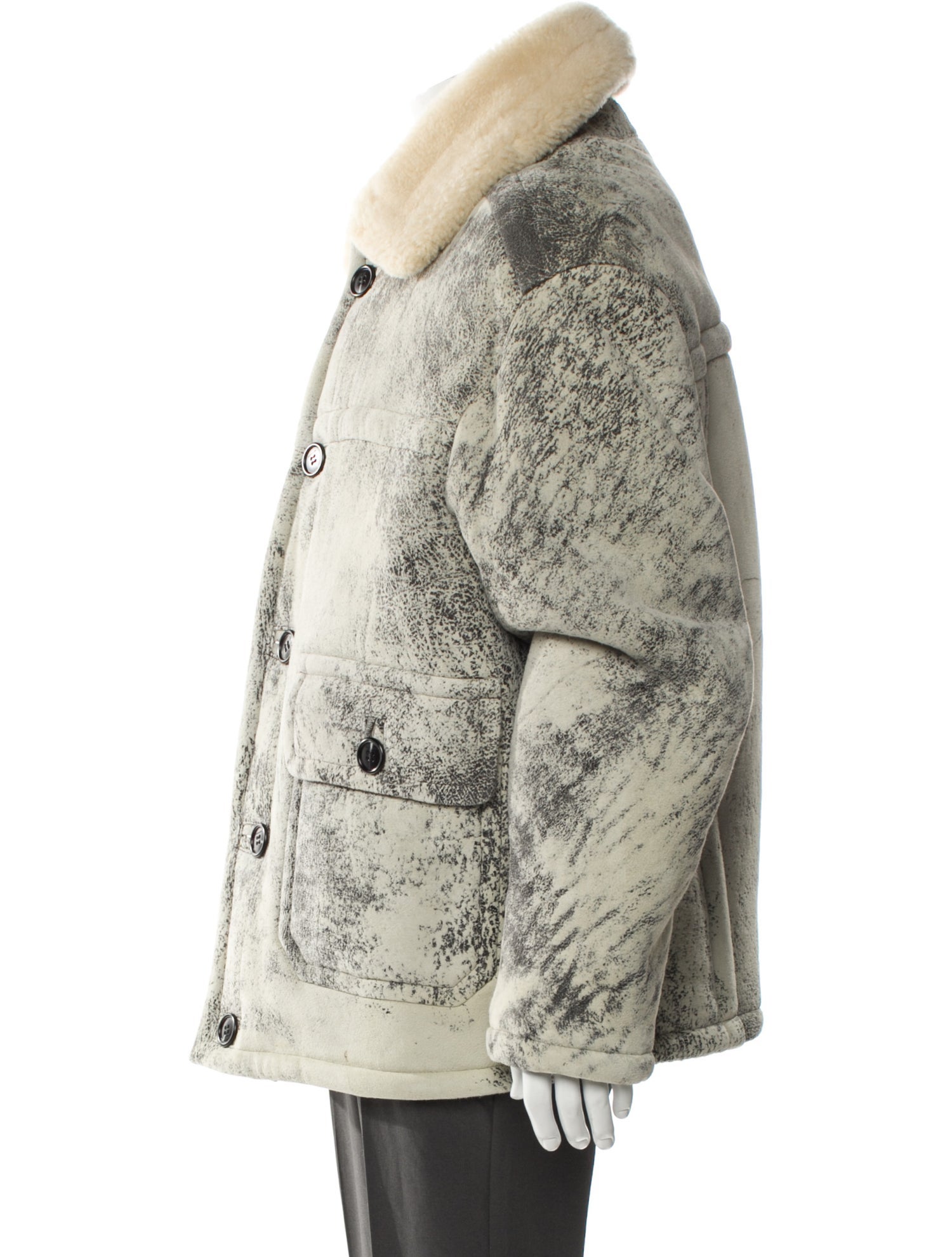 Coach Shearling Puffer Coat