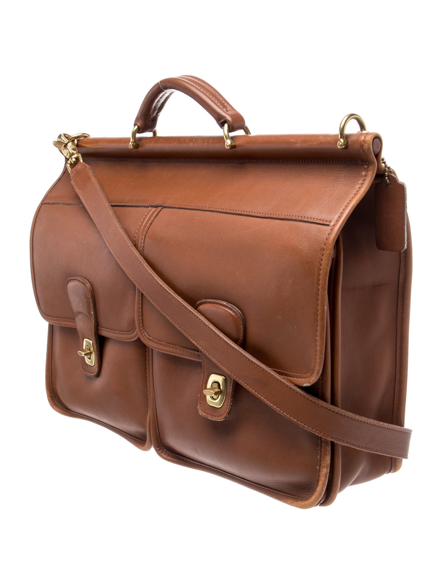 Coach Leather Messenger Bag