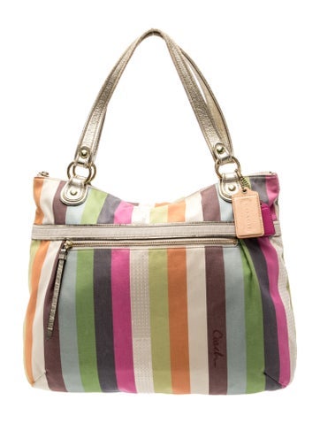 Pre-owned Coach Raffia Tote In Neutral