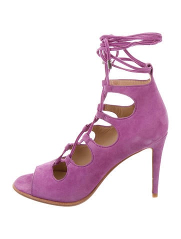 Coach Suede Kira Peep-Toe Pumps