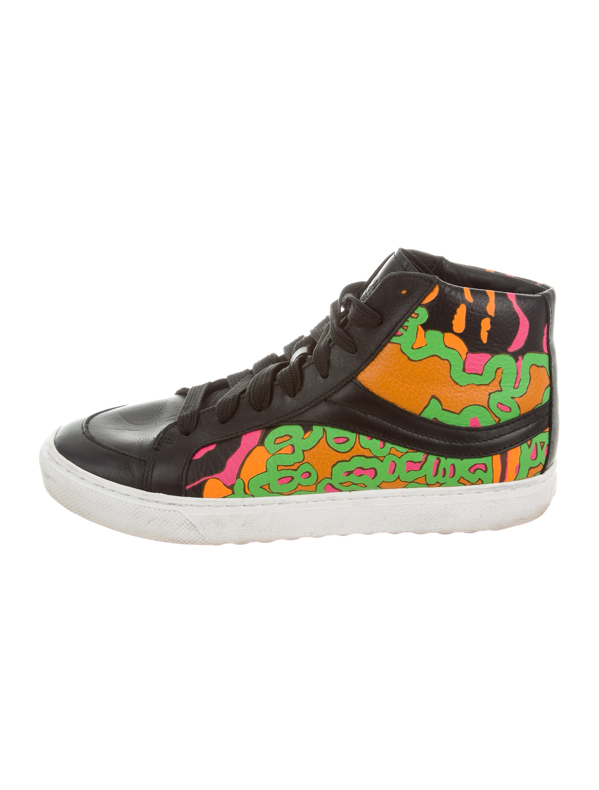 Coach Printed High-Top Sneakers - Shoes - CCH20560 | The RealReal