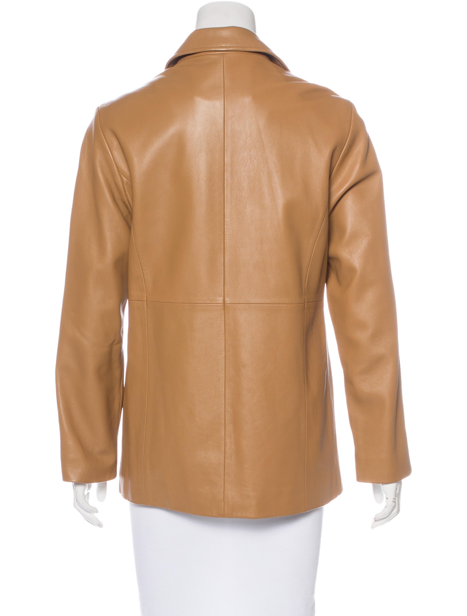 Coach Double-Breasted Leather Jacket