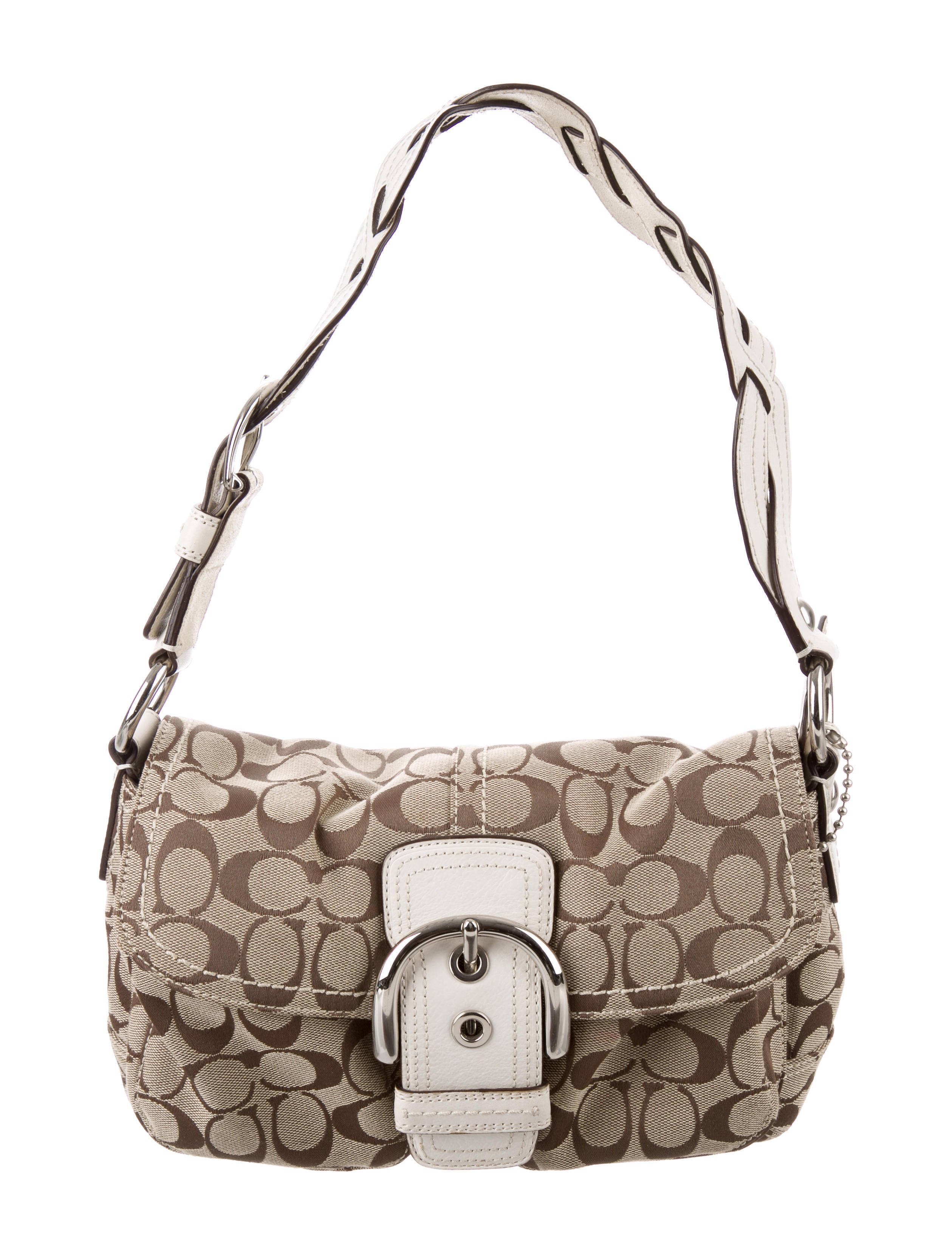 Coach Soho Signature Shoulder Bag - Brown Shoulder Bags, Handbags