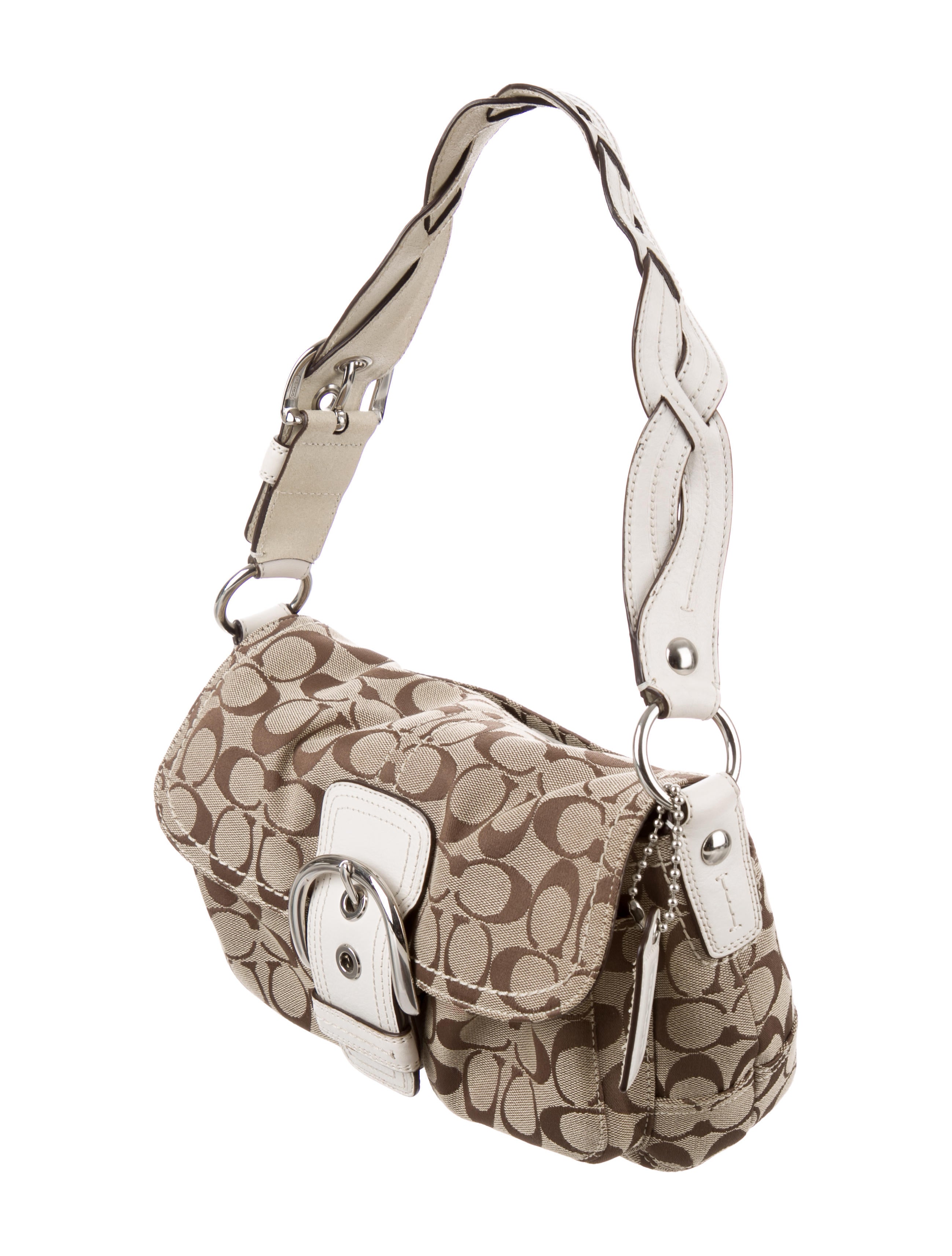 Coach Soho Signature Shoulder Bag - Brown Shoulder Bags, Handbags
