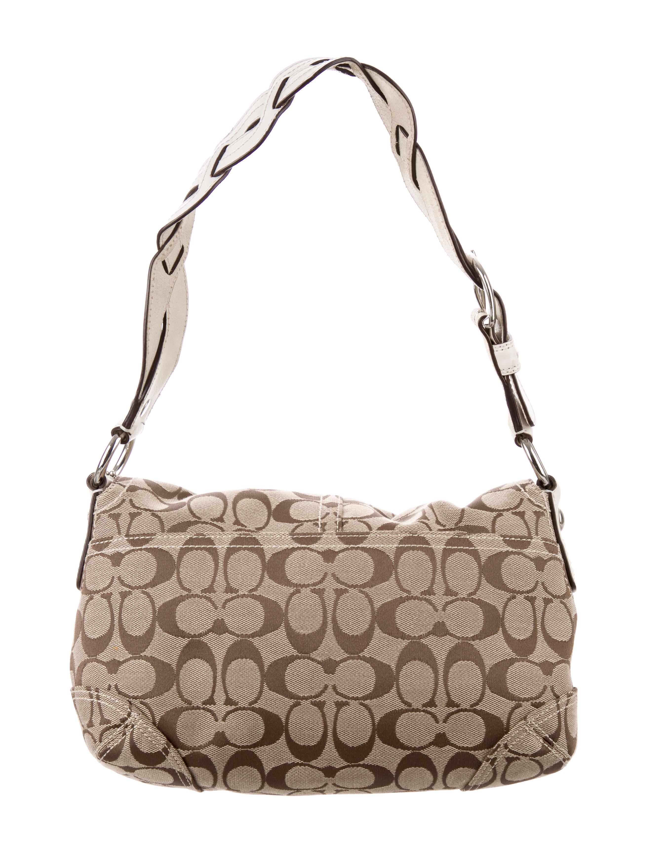 Coach Soho Signature Shoulder Bag - Brown Shoulder Bags, Handbags