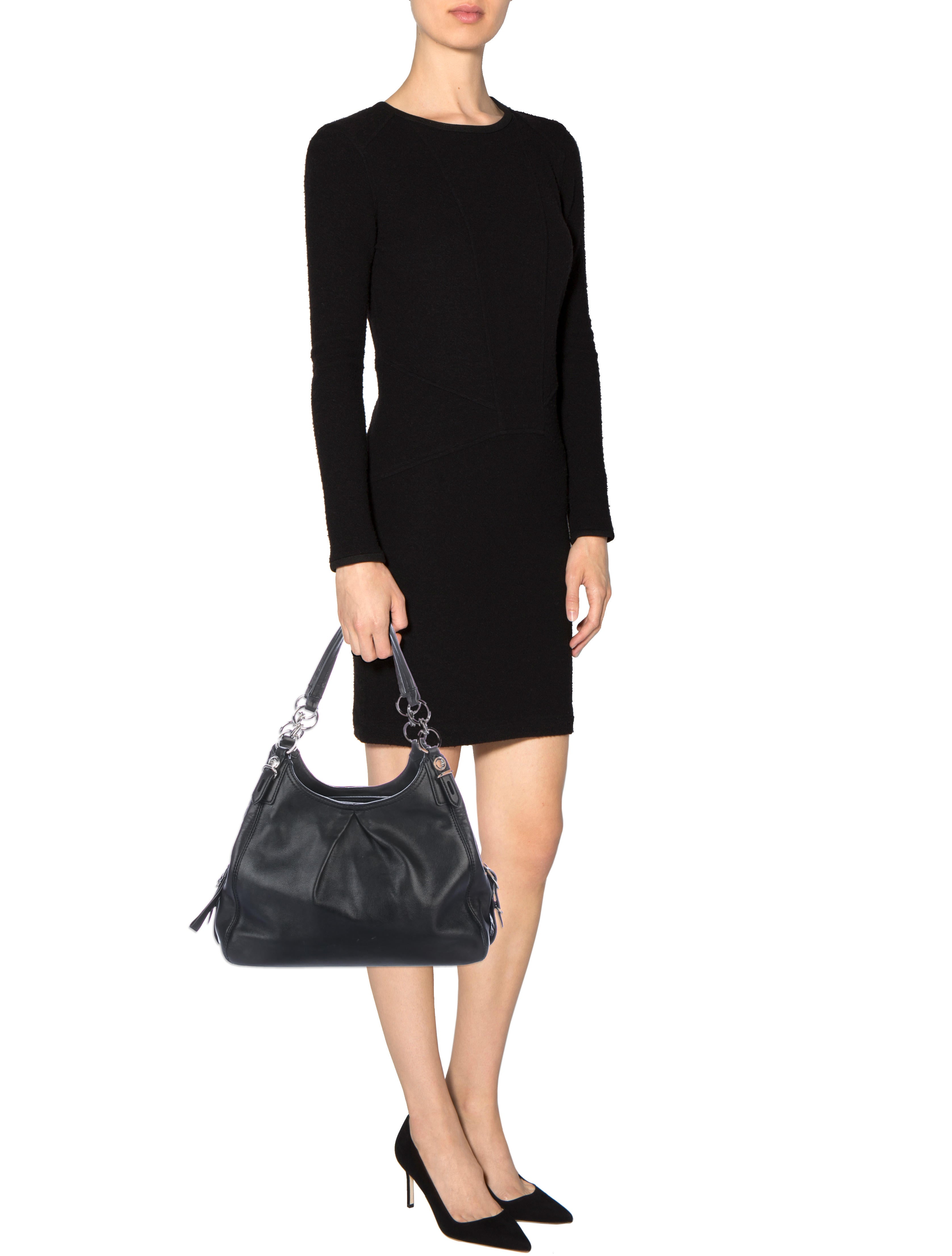 Coach Three Compartment Leather Shoulder Bag