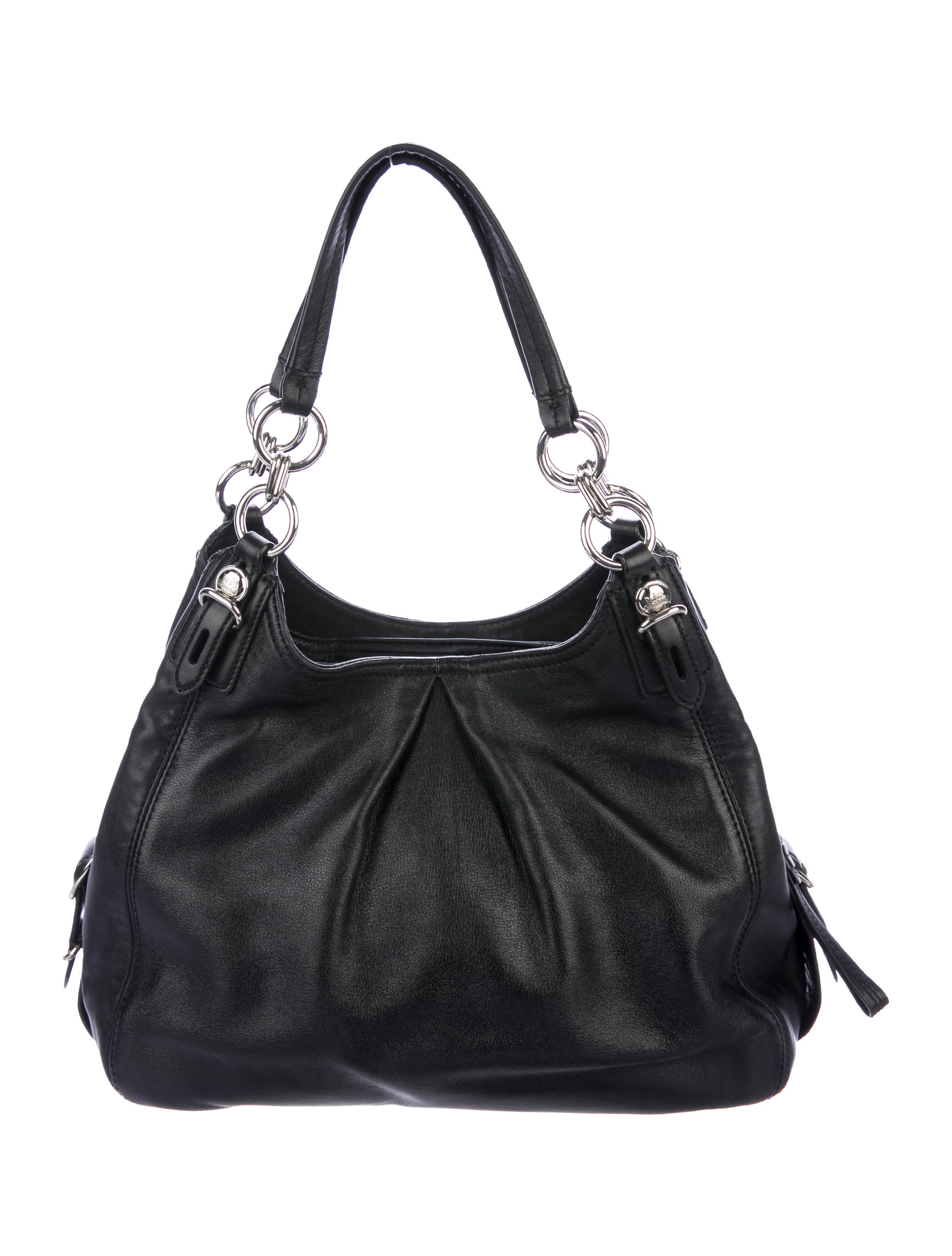 Coach Three Compartment Leather Shoulder Bag