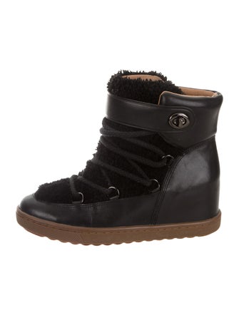 Coach Monroe Shearling Ankle Boots