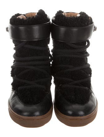 Coach Monroe Shearling Ankle Boots