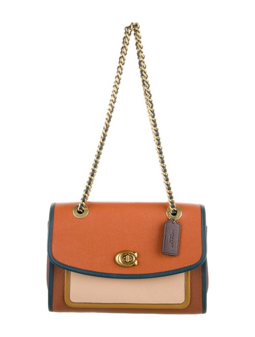 Coach Leather Shoulder Bag Brown