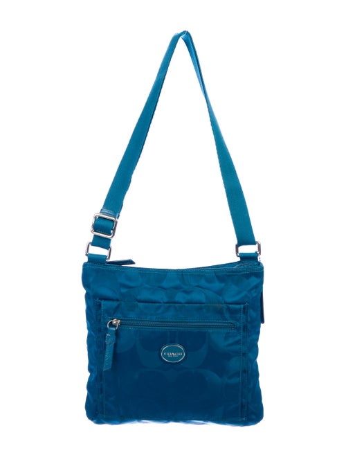 Coach Vintage Nylon Messenger Bag Blue