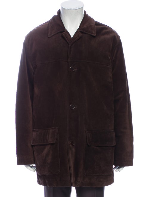 Coach Leather Coat Brown