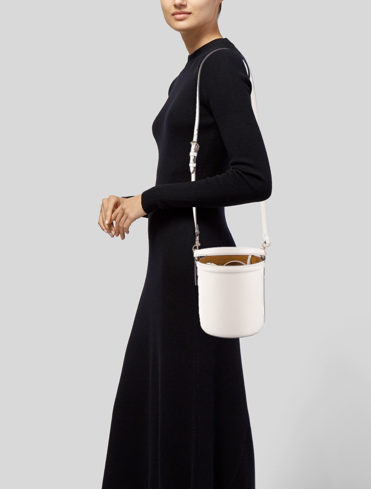 Coach Leather Drawstring Bag