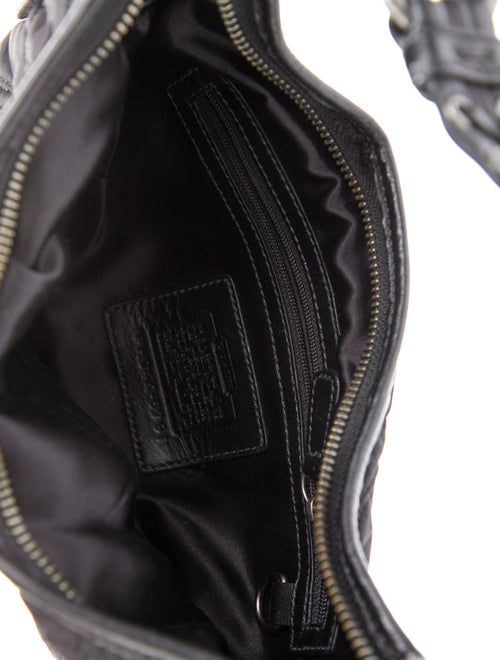 Coach Leather Trim Nylon Shoulder Bag