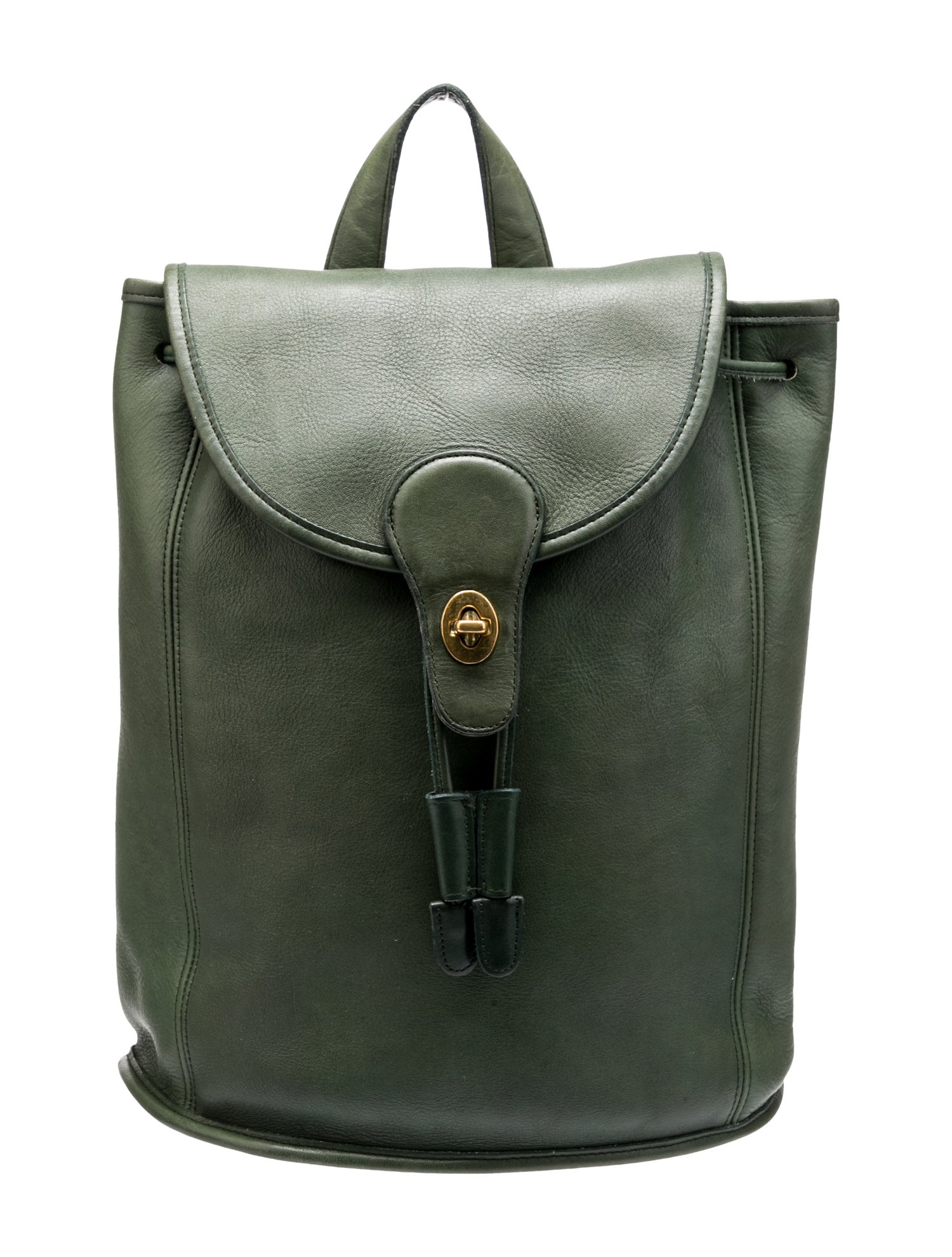 Coach Leather Backpack - Green Backpacks, Handbags - CCH45656 