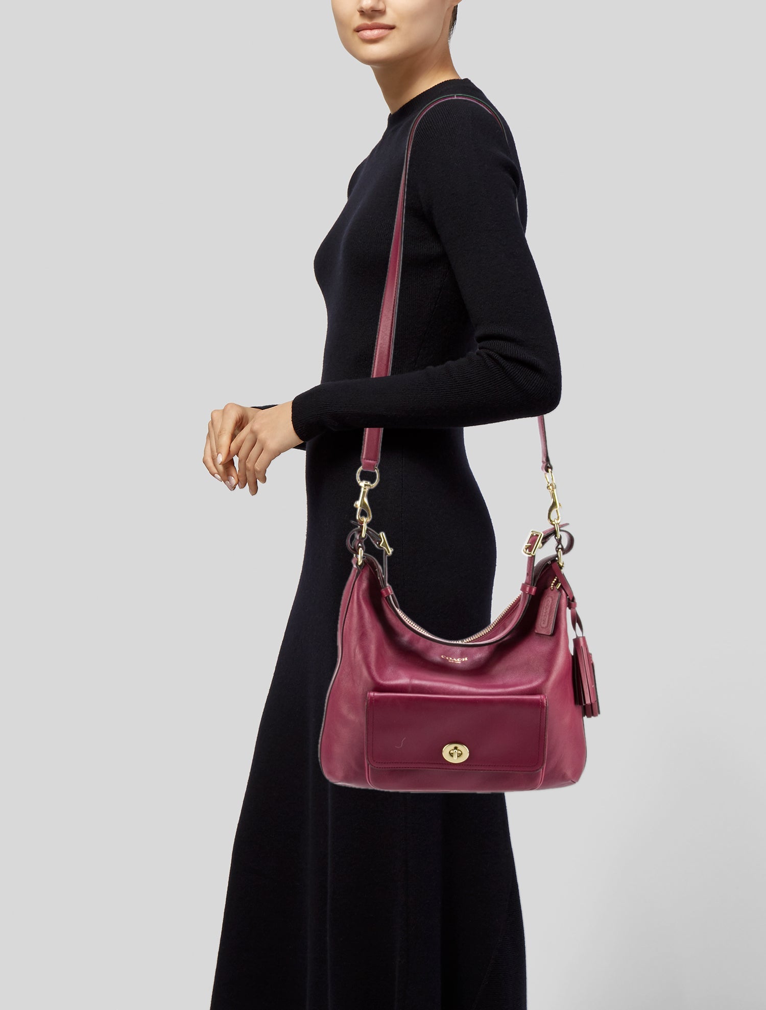 Coach Leather Hobo Bag