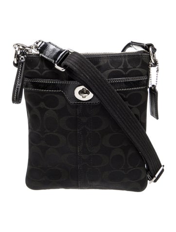 Coach Crossbody Bags Leather trim Canvas Bag