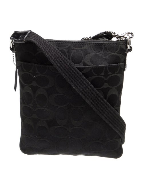 Coach Leather trim Canvas Crossbody Bag