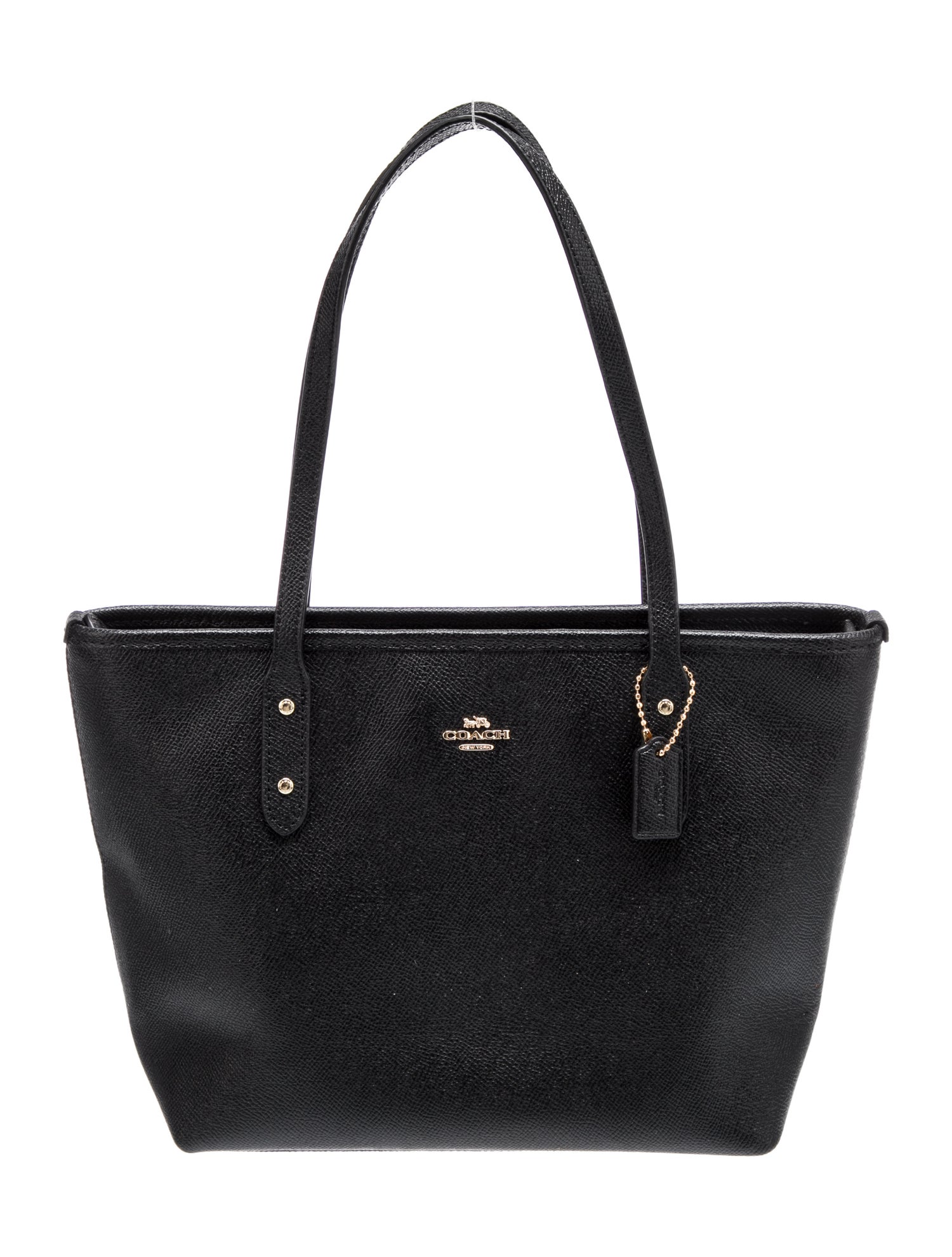 Coach Saffiano Leather Shoulder Bag Black Shoulder Bags, Handbags