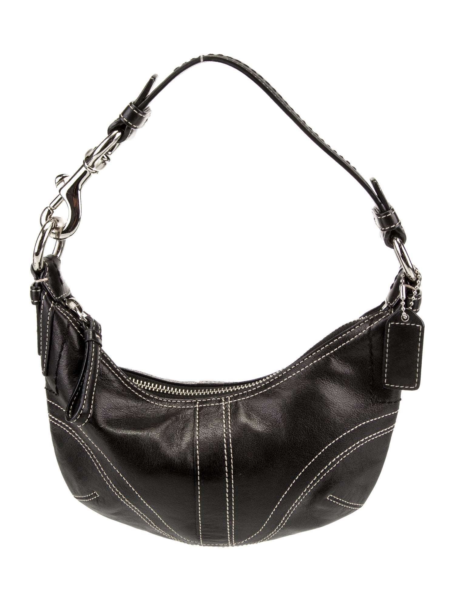 Coach Leather Top Handle Bag Black Handle Bags, Handbags CCH57616