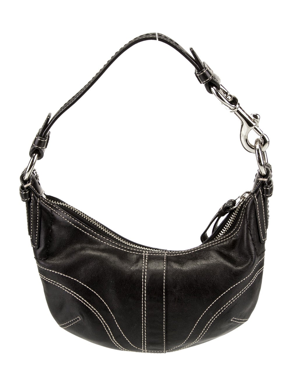 Coach Leather Top Handle Bag Black Handle Bags, Handbags CCH57616