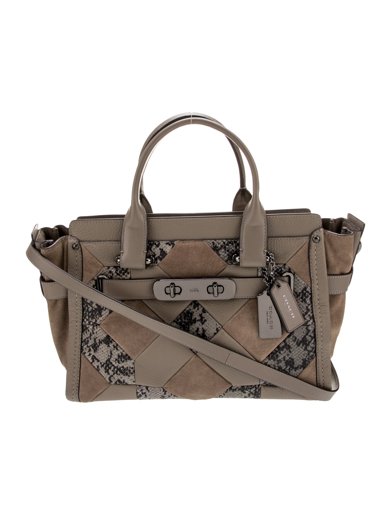 Coach Leather Top Handle Bag Brown Handle Bags, Handbags CCH58141