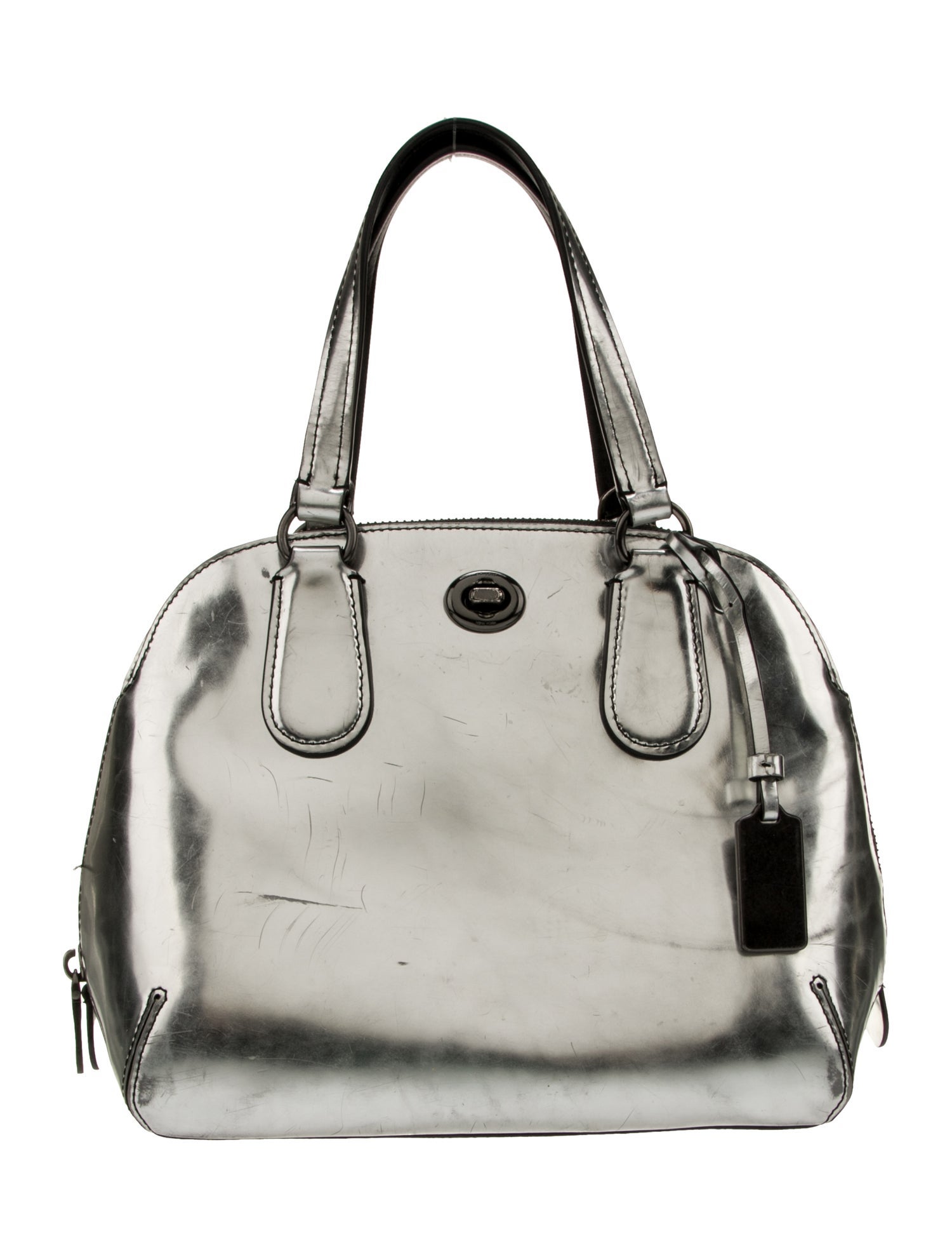 Coach Patent Leather Top Handle Bag