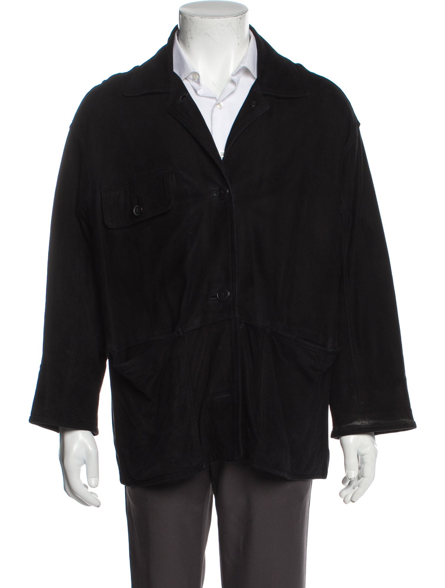 Coach Leather Peacoat