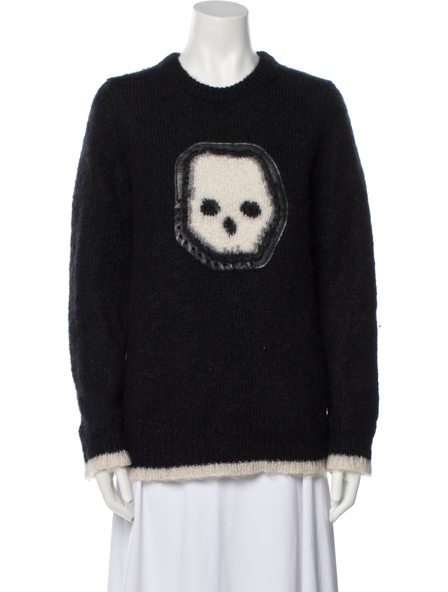 Coach Mohair Graphic Print Sweater