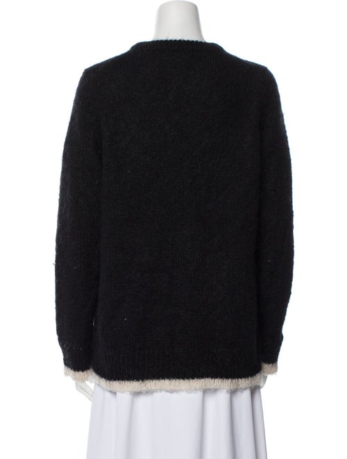 Coach Mohair Graphic Print Sweater