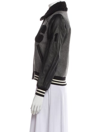 Coach Wool Colorblock Pattern Jacket
