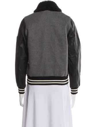 Coach Wool Colorblock Pattern Jacket