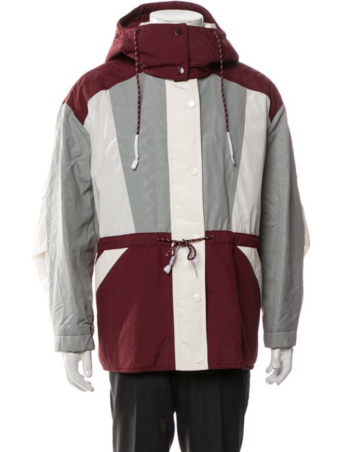 Coach Colorblock Pattern Parka