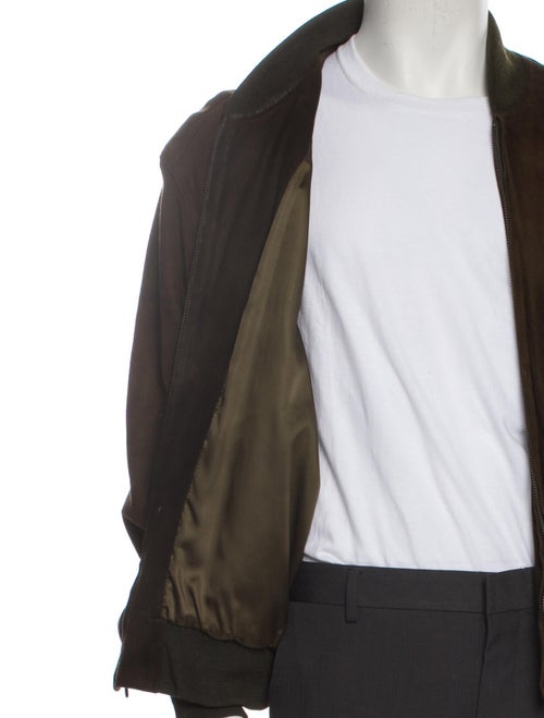 Coach Leather Bomber Jacket