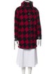 Coach Houndstooth Print Coat