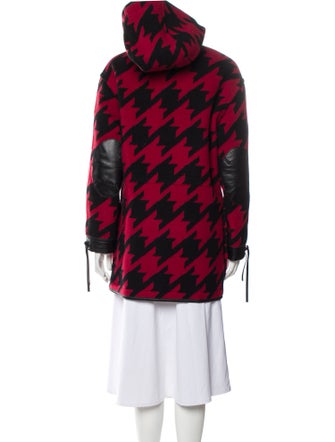 Coach Houndstooth Print Coat